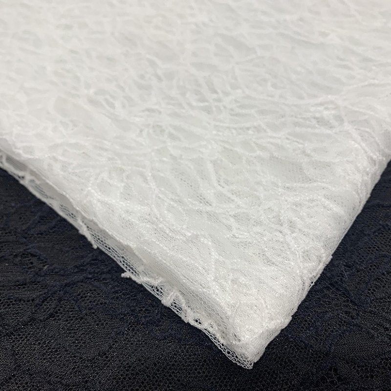Lace Fabric Eyelash Evening Nylon Warp Knit for Bridal Wholesale Suppl 4